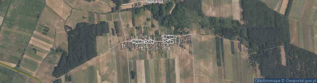 Zdjęcie satelitarne Rajsko Duże ul.